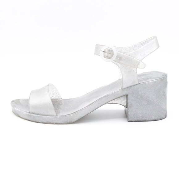 American apparel Los Angeles jelly Classic Sandal Silver Glitter Iridescent 7 - Picture 1 of 11
